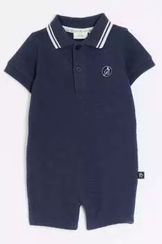 Детские комбинезоны-поло из джерси для мальчиков River Island, синий