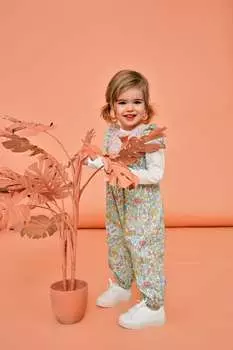 Детские комбинезоны с узором из мелких цветочков Monsoon, желтый