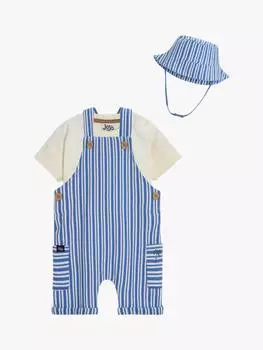 Детские комбинезоны в полоску JoJo Maman Bb, синий/белый