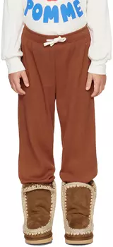 Детские коричневые брюки для отдыха с логотипом TINYCOTTONS