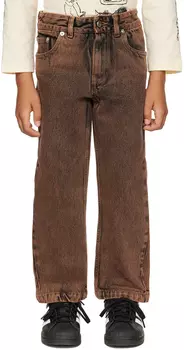 Детские коричневые джинсы Rodney кислотно-коричневого цвета Wildkind