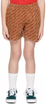 Детские коричневые шорты с принтом Weekend House Kids