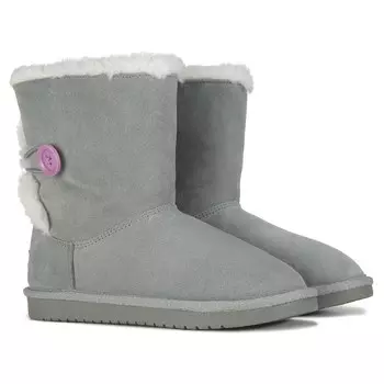 Детские короткие ботинки Nalie Button Little/Big Kid Koolaburra By Ugg, серый