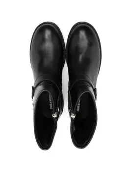 Детские кожаные ботильоны Zadig & Voltaire Zadig & Voltaire Kids, черный