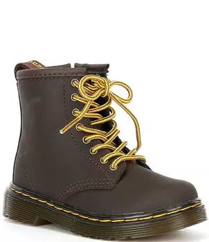 Детские кожаные ботинки Dr. Martens 1460 (для малышей), коричневый