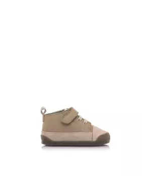 Детские кожаные ботинки с застежкой-липучкой Mustang, натуральный