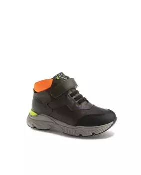 Детские кожаные ботинки с застежкой-липучкой Pablosky, серый