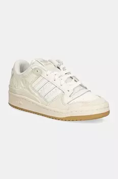 Детские кожаные кроссовки adidas Originals FORUM LOW CL, бежевый