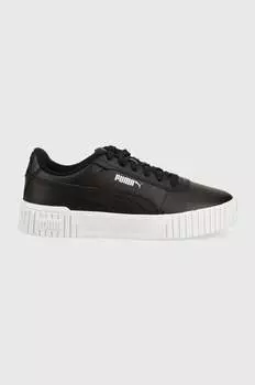 Детские кожаные кроссовки Carina 2.0 Jr. Puma, черный