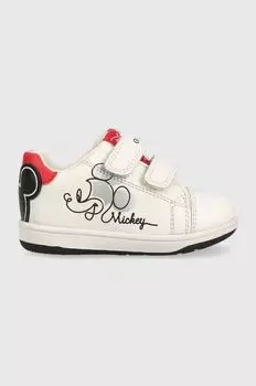 Детские кожаные кроссовки Geox x Disney, белый