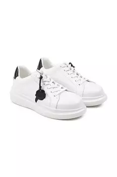 Детские кожаные кроссовки Karl Lagerfeld, белый
