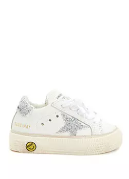 Детские кожаные кроссовки May для девочек Golden Goose, белый
