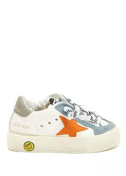 Детские кожаные кроссовки May Golden Goose, белый