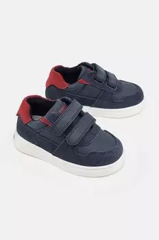 Детские кожаные кроссовки Mayoral, темно-синий