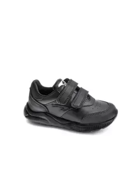 Детские кожаные кроссовки на липучке Pablosky, черный