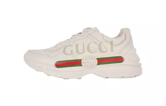 Детские кожаные кроссовки Rhyton Gucci
