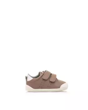 Детские кожаные кроссовки с двойной клейкой застежкой Mustang, темно-коричневый