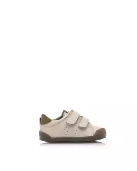 Детские кожаные кроссовки с застежкой-липучкой Mustang, цвет Crudo