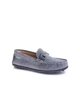 Детские кожаные лоферы Pablosky, серый