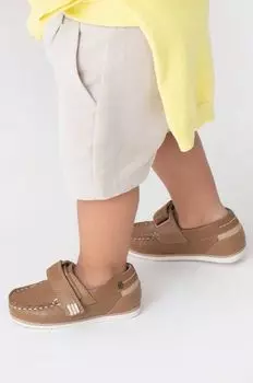 Детские кожаные мокасины Mayoral, черный