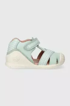 Детские кожаные сандалии Biomecanics, бирюзовый