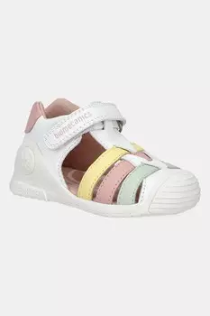 Детские кожаные сандалии Biomecanics, мультиколор