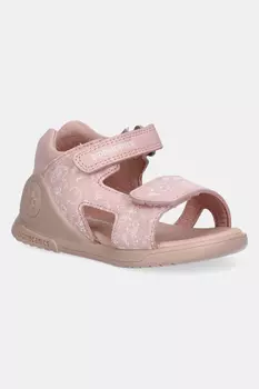 Детские кожаные сандалии Biomecanics, розовый