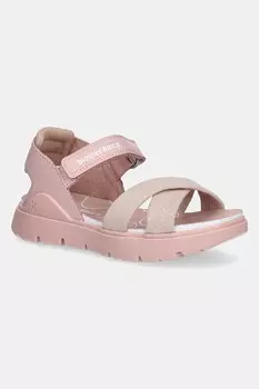 Детские кожаные сандалии Biomecanics, розовый