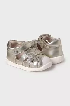 Детские кожаные сандалии Mayoral, золотой