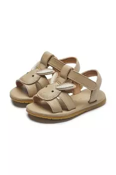 Детские кожаные сандалии Mhalo Sandals Bunny Donsje, бежевый