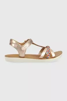 Детские кожаные сандалии Shoo Pom, мультиколор