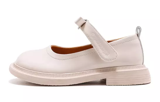 Детские кожаные туфли Детские низкие бежевые C°Banner, бежевый