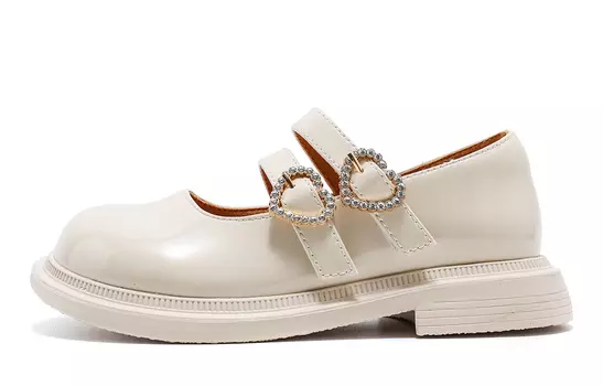 Детские кожаные туфли Детские низкие бежевые C°Banner, бежевый