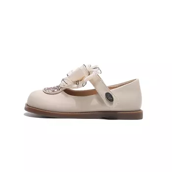 Детские кожаные туфли Детские низкие Montague, цвет Apricot