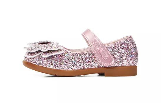 Детские кожаные туфли Детские низкие Taranis, розовый