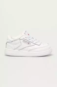 Детские кожаные туфли Reebok Classic, белый