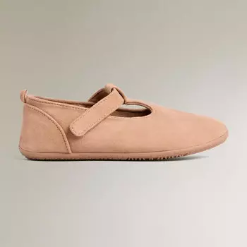 Детские кожаные туфли Zara Home, розовато-коричневый