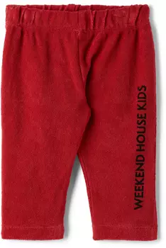 Детские красные брюки с логотипом Weekend House Kids