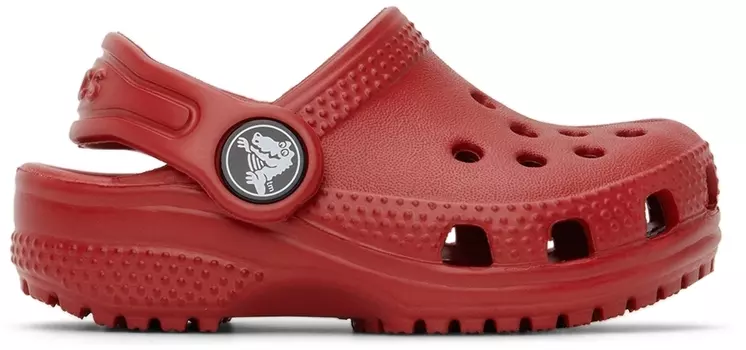 Детские красные классические сабо Crocs
