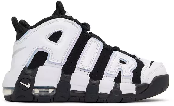 Детские кроссовки Air More Uptempo Little Kids черного цвета Nike