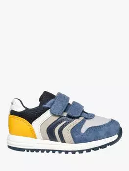 Детские кроссовки alben Geox, цвет Jeans/Yellow