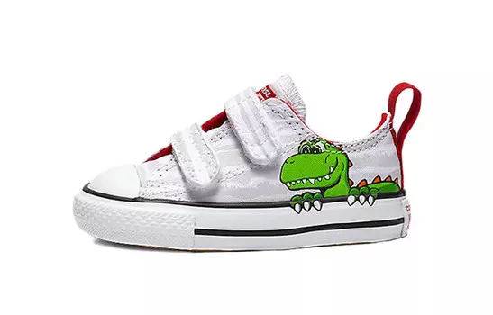 Детские кроссовки All Star 2V TD Low-top белые/зеленые Converse