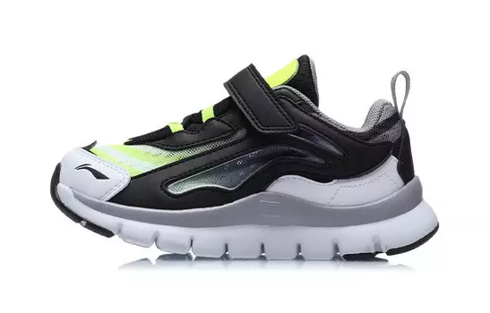 Детские кроссовки Aurora Skywalk Lifestyle PS Low-top Standard Black/Stone Gray/Fluorescent Brilliant Green Lining Young