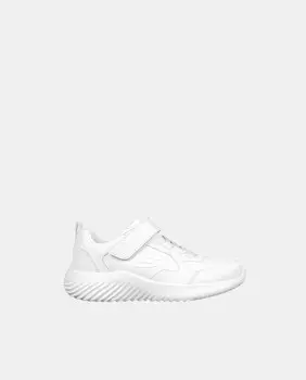 Детские кроссовки Bounder с клейкой застежкой и резинками Skechers, белый
