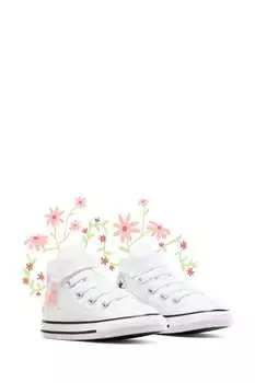 Детские кроссовки Chuck Taylor с вышивкой-бабочкой Converse, белый