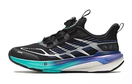 Детские кроссовки Decisive Victory GS Low-top, черные/синие Anta Kids, черный/синий