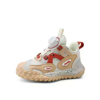 Детские кроссовки Детские низкие бордовые Jeep, бежевый