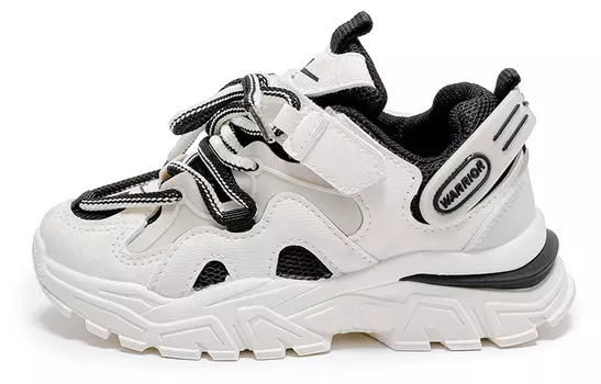 Детские кроссовки Детские низкие Warrior, белый/черный