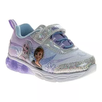 Детские кроссовки для девочек Disney's Frozen Anna and Elsa Licensed Character, цвет Light Purple Silver