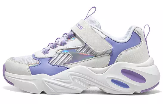 Детские кроссовки для девочек GS Low-top лавандового цвета Skechers, цвет Lavender